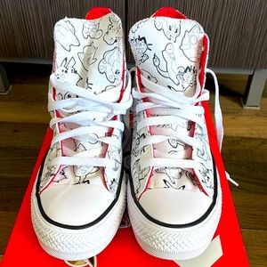 Converse x Pokémon Women’s 6 Mens 4 used with box